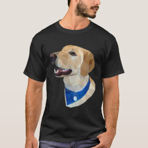 Geometric Pancake the Golden Retriever Yellow Lab  T-Shirt