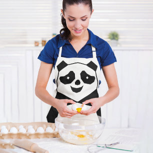 Geometric Panda Apron