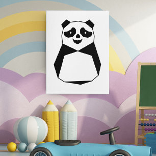 Geometric Panda Photo Print