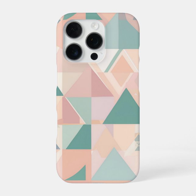 📱 "Geometric Pastel Design " 🎨🔷 iPhone Case (Back)