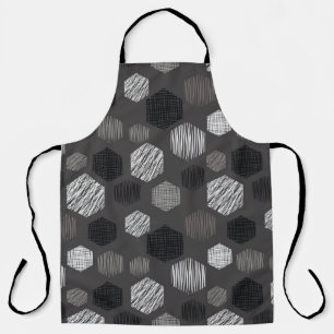 Geometric Pastels: Vintage Textured Pattern. Apron