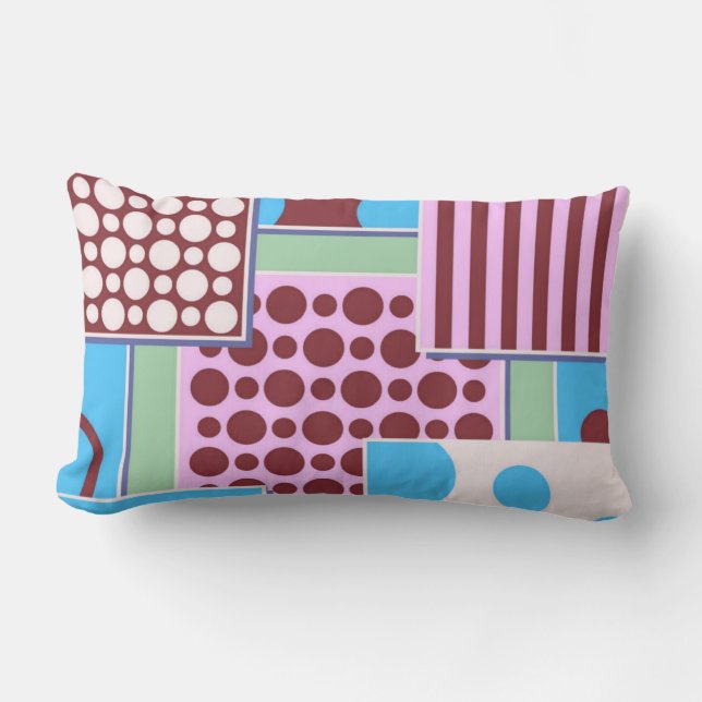 Geometric Patchwork American MoJo Pillow (Front)