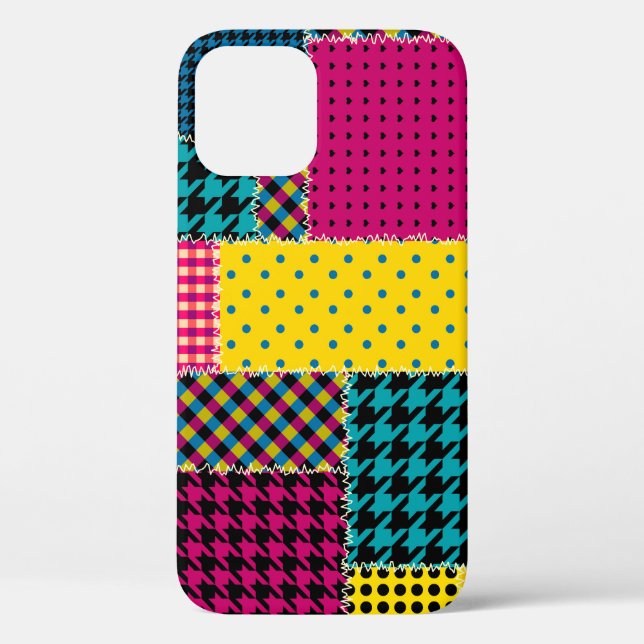 Geometric Patchwork: Rectangle Seamless Background Case-Mate iPhone Case (Back)