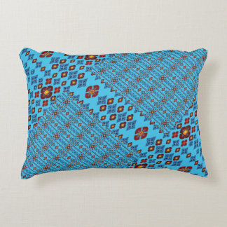 Geometric Patchwork Throw Pillow – Modern Purple C