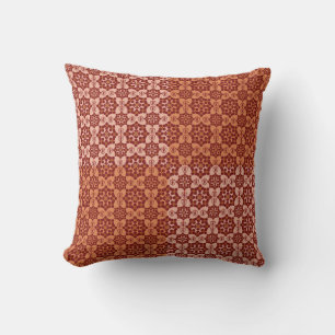 Geometric Patchwork Throw Pillow – Modern Purple C