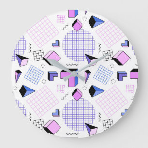 Geometric Pattern 13 Large Clock
