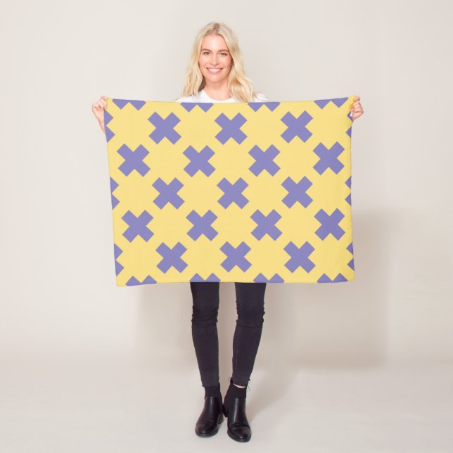 Geometric Pattern 18 Fleece Blanket (In Situ)