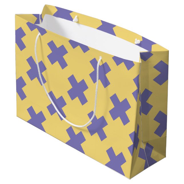 Geometric Pattern 18 Large Gift Bag (Back Angled)