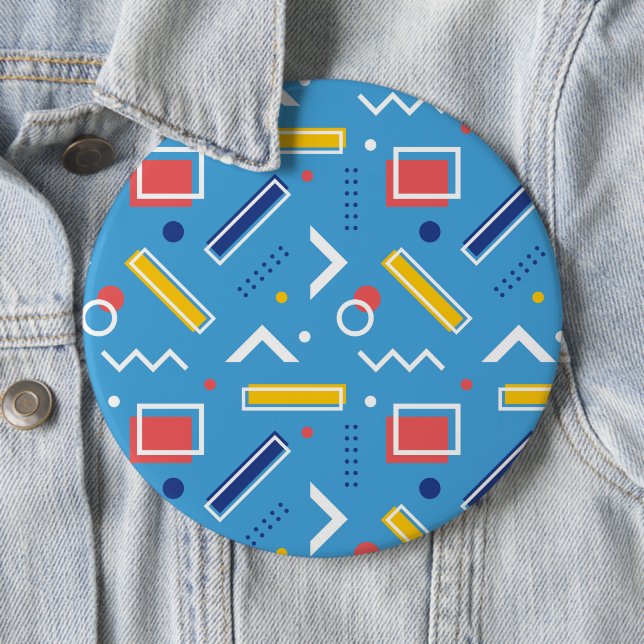 Geometric Pattern 1 6 Cm Round Badge (In Situ)