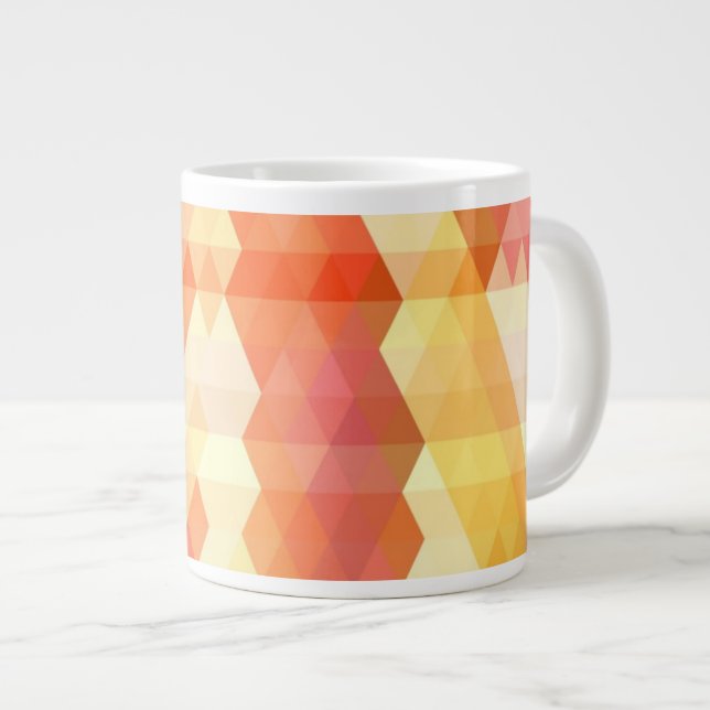 Geometric pattern 1 large coffee mug (Front Right)