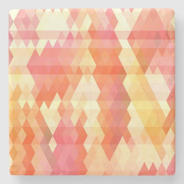 Geometric pattern 1 stone coaster (Front)