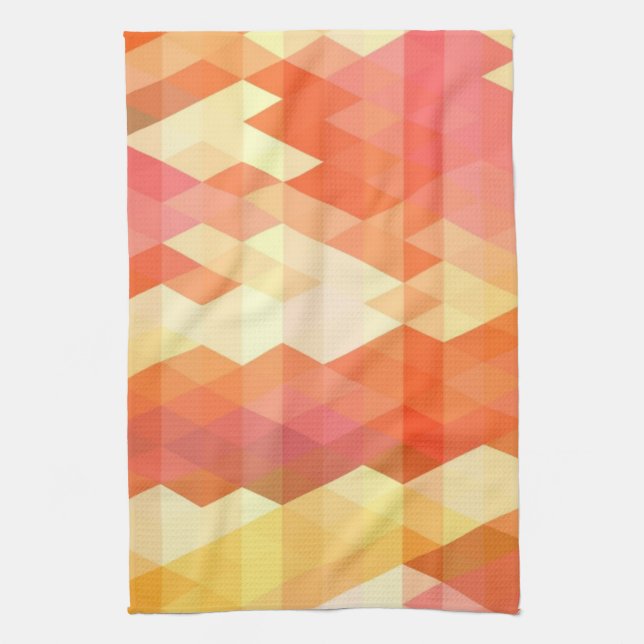 Geometric pattern 1 tea towel (Vertical)