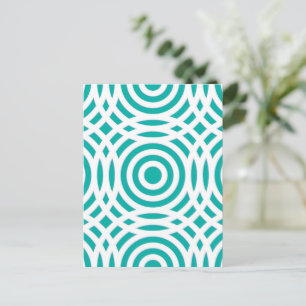Geometric Pattern 20 Announcement Postcard