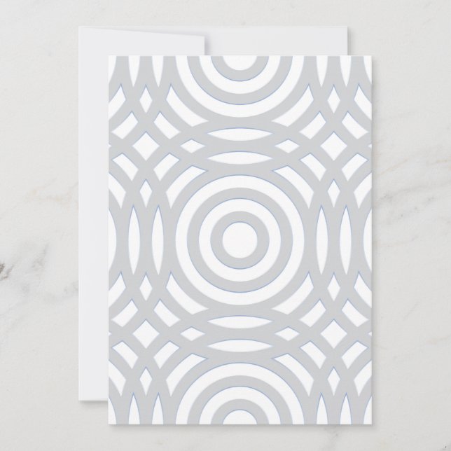 Geometric Pattern 22 Save The Date (Front)