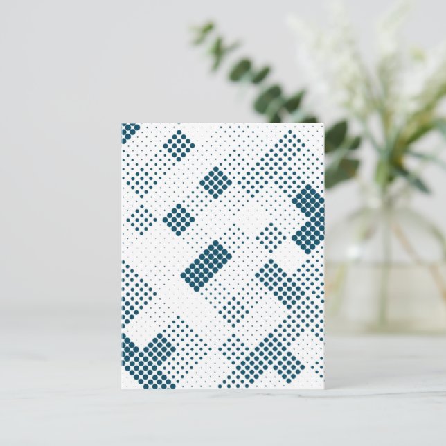 Geometric Pattern 24 Announcement Postcard (Standing Front)