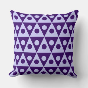 Geometric Pattern 260514 - Pwdr Blue on Dp Purple Cushion