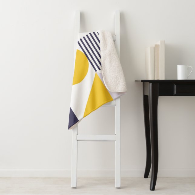 Geometric Pattern 26 Sherpa Blanket (In Situ)