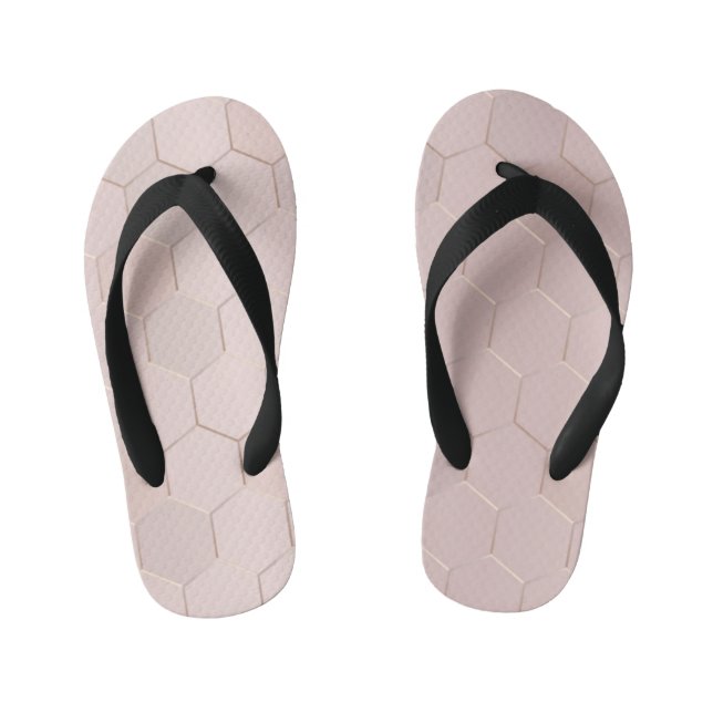 Geometric Pattern 27 Kid's Thongs (Footbed)