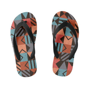 Geometric Pattern 28 Kid's Thongs