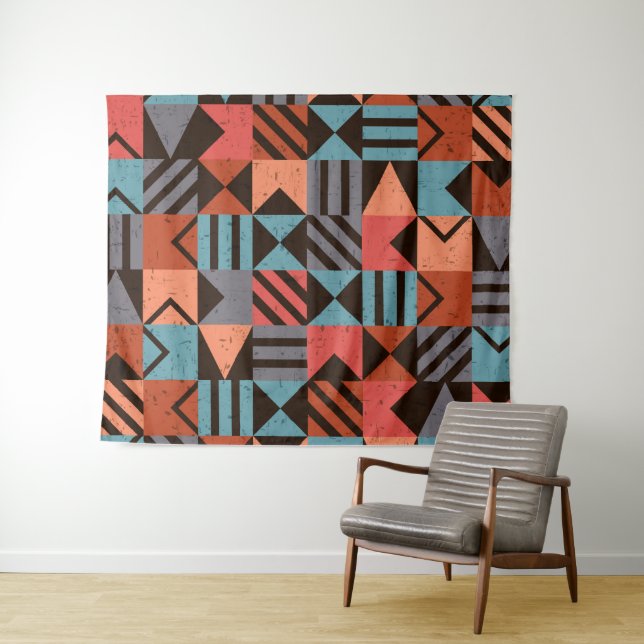 Geometric Pattern 28 Tapestry (In Situ (Horizontal))
