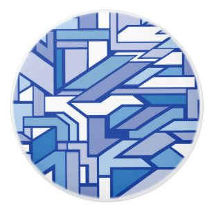 Geometric pattern 2 ceramic knob