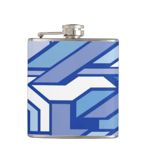 Geometric pattern 2 hip flask