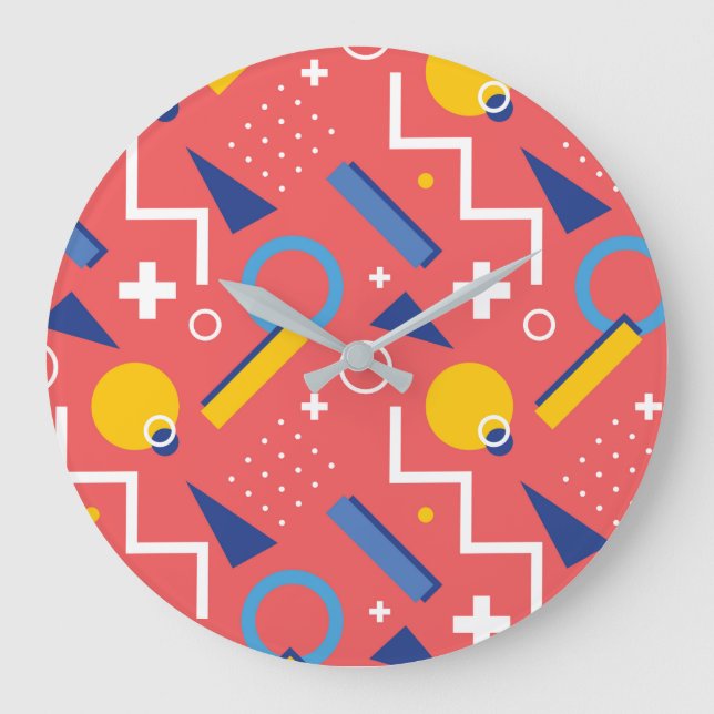 Geometric Pattern 2 Large Clock (Front)
