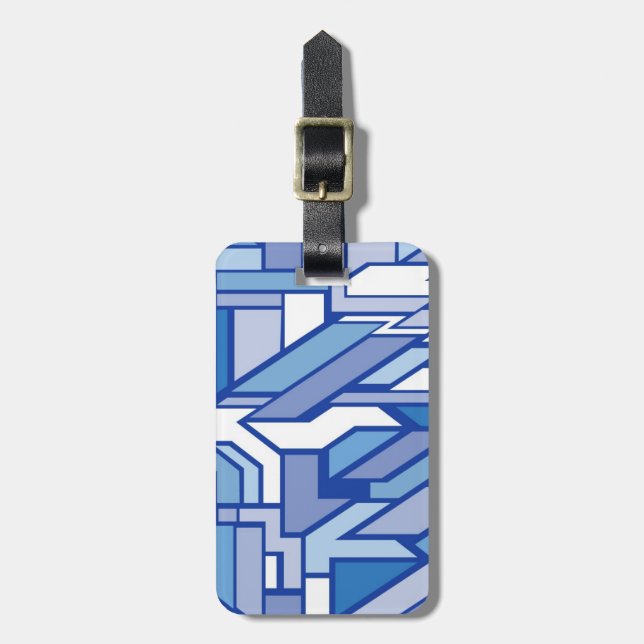 Geometric pattern 2 luggage tag (Front Vertical)