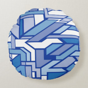 Geometric pattern 2 round cushion