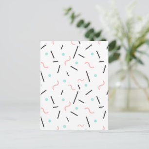 Geometric Pattern 32 Holiday Postcard