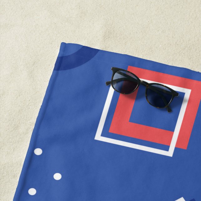 Geometric Pattern 3 Beach Towel (In Situ)