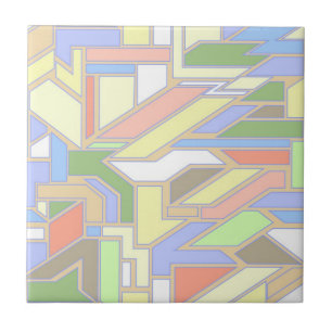 Geometric pattern 3 ceramic tile