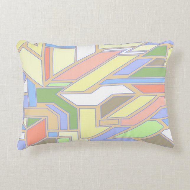 Geometric pattern 3 decorative cushion (Front)