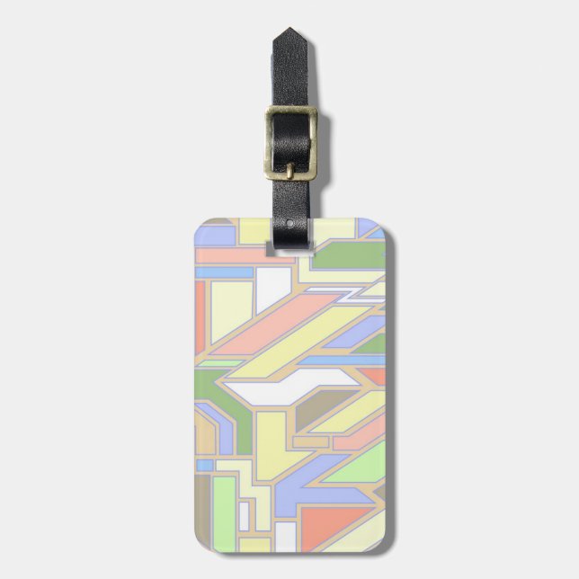 Geometric pattern 3 luggage tag (Front Vertical)
