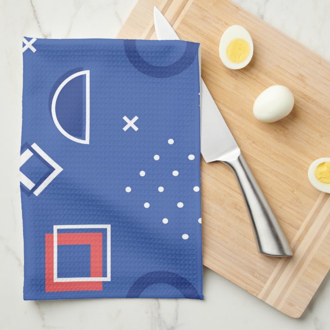 Geometric Pattern 3 Tea Towel (Quarter Fold)