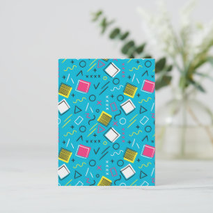 Geometric Pattern 4 Holiday Postcard