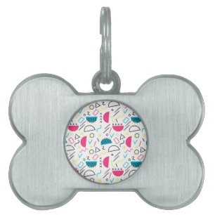Geometric Pattern 5 Pet ID Tag