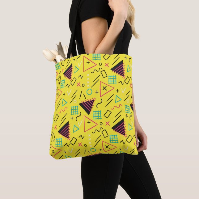 Geometric Pattern 6 Tote Bag (Close Up)