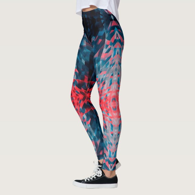 Geometric Pattern - Abstract Art Leggings (Left)