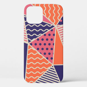 Geometric pattern. Abstract triangle background. V iPhone 12 Case