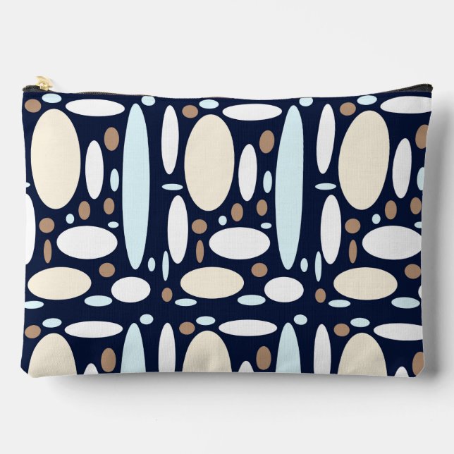 Geometric pattern accessory pouch (Front)