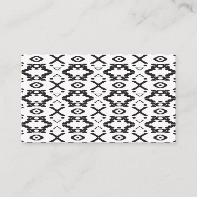 Geometric Pattern Appointment Cards Minimalist (Front)