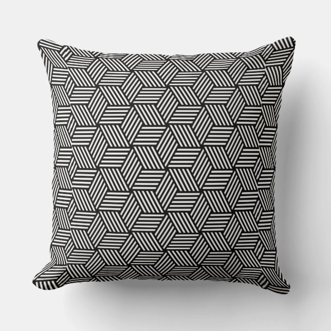 Geometric pattern art design cushion (Front)
