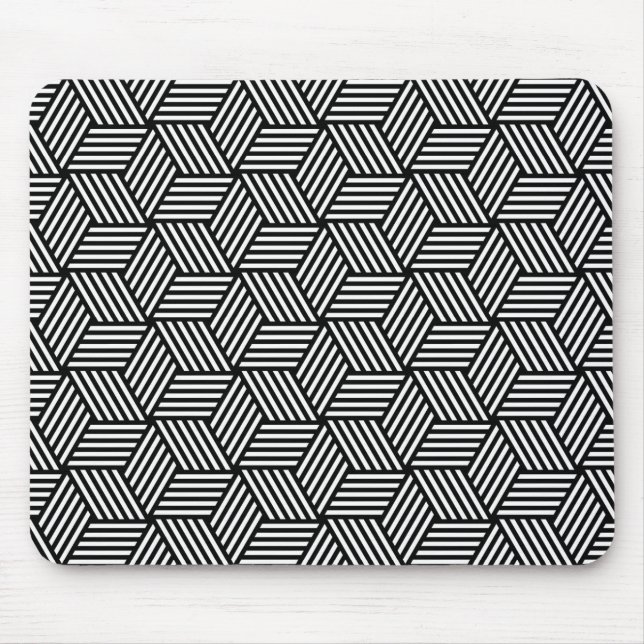 Geometric pattern art design mouse pad (Front)