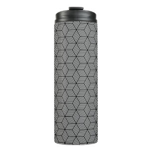 Geometric pattern art design thermal tumbler