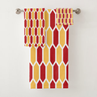 Geometric Pattern Bath Towel Set