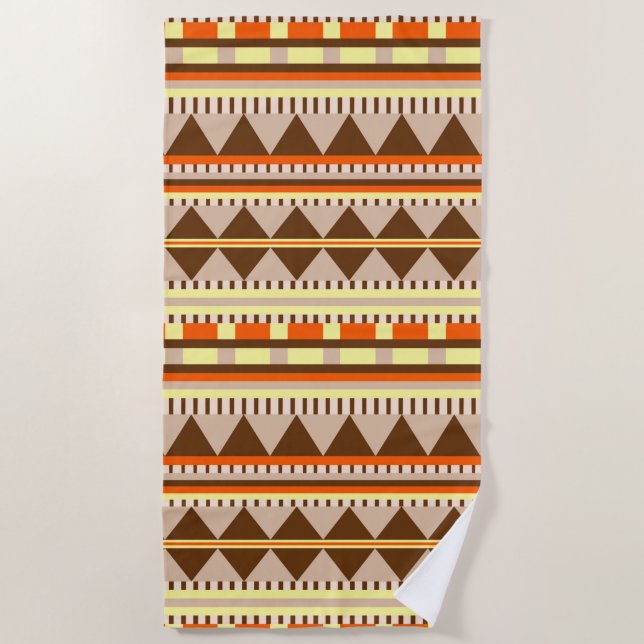Geometric pattern beach towel (Front)