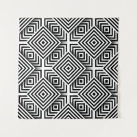 Geometric pattern. Black and white. Squares and st