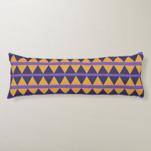 Geometric pattern body pillow