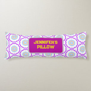Geometric Pattern Bright Coloured Body Cushion